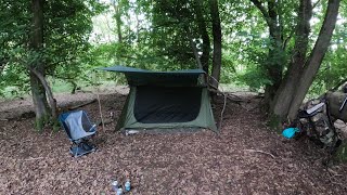 Solo Woodland Wild Camping In Bedfordshire England [upl. by Aiz]