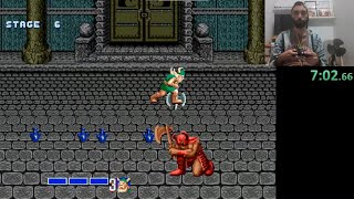 Golden Axe Mega Drive  Gilius Thunderhead  Speedrun 919 [upl. by Kumler]