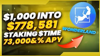 STAKING Wonderland TIME for 73000 APY  Review  Staking Tutorial Crypto Hidden Gem [upl. by Clerk842]