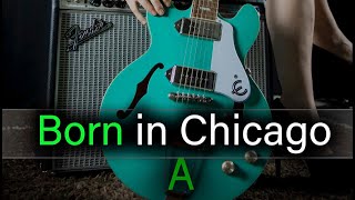 Blues Backing Track Jam  Ice B  Born in Chicago quotslowquot in A  Chicago Blues [upl. by Oirad366]