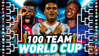 I Played The WORLD CUP with 100 NATIONAL TEAMS  INCREDIBLE UPSET WINS 😮 [upl. by Crescen]