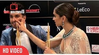 Deepika Padukone Funny Moment With Ranveer Singh IIFA 2016 Madrid [upl. by Hayilaa574]