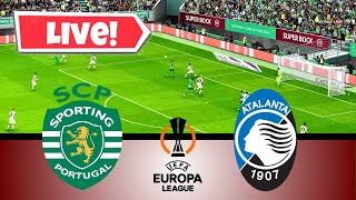 🔴 Sporting CP vs Atalanta  UEFA Europa League 202324  eFootball PES 21 Simulation [upl. by Nade982]