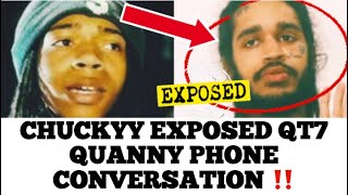 Lil Durk Artist “Chuckyy” EXPOSED Philly Rapper QT7 Quanny Phone Convo Asking For Help Against NLMB [upl. by Branden633]