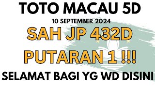 PREDIKSI MACAU 5D 10 SEPTEMBER 2024  BOCORAN TOTO MACAU 5D HARI INI  TTM 5D  RUMUS TOTO MACAU 5D [upl. by Ahsika]