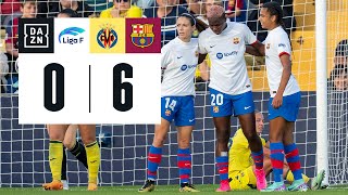 Villarreal CF vs FC Barcelona 06  Resumen y goles  Highlights Liga F [upl. by Romo]