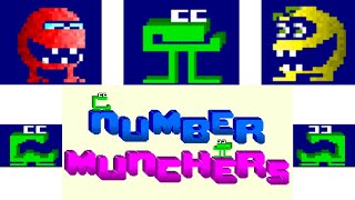 Eat numbers do math avoid TROGGLES 👾  Number Munchers Math Game 1986 [upl. by Oira651]