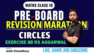 Tangent to a Circle Exercise 8B  RS Aggarwal Class 10  Important Questions  PYQs  Chapter 8 math [upl. by Maidie468]