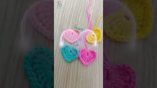 Beautiful Crochet heart key chain designsb crochet ideas shortvideo crochetideas [upl. by Everson445]