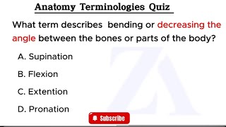 Exam questions on Anatomy Terms  Fun Anatomy Quiz for Students amp Beginners [upl. by Tterraj]