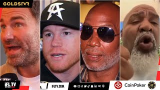 THE BOXING WORLD PREDICTS amp PREVIEWS JOSHUA v DUBOIS FEAT EDDIE HEARN CANELO amp LENNOX LEWIS [upl. by Tannen]