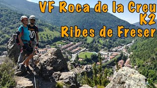 Via Ferrata Roca de la Creu  K2  Ribes de Freser [upl. by Dorwin609]