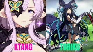 GBVSR High Level Gameplay Ktang Narmaya VS Toriku Yuel [upl. by Rusel]