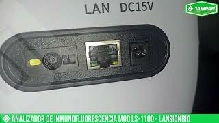 ANALIZADOR DE INMUNOFLUORESCENCIA MOD LS 1100 LANSIONBIO [upl. by Nnylsor]