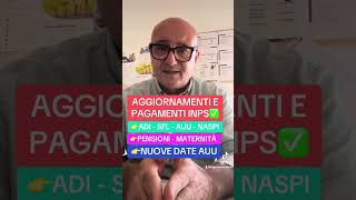 ✅INPS STA PAGANDO 👉ADI  SFL  MATERNITÀ  NASPI  AUU  RENZI youtube youtubeshorts shorts [upl. by Eram]