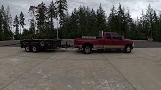 Ford 73 Powerstroke going to the dump Talking about trailers side work and  powerstrokediesel [upl. by Letti]