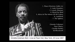 Ornette Coleman 4tet  Live at Town Hall New York 1987 [upl. by Giliane682]