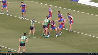 Canberra Raiders v Newcastle Knights Jersey Flegg [upl. by Nigrom]