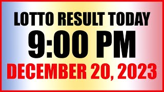 Lotto Result Today 9pm Draw December 20 2023 Swertres Ez2 Pcso [upl. by Winton]