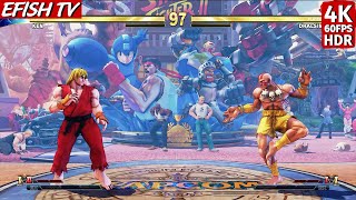 Ken vs Dhalsim Hardest AI  Street Fighter V [upl. by Hevak984]