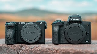 Sony A6500  A6300 vs Canon M50  Battle of Midrange Mirrorless [upl. by Jacy]