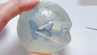 ASMR✨Cutting the transparent tape ball super stress relief 丨Relax and relieve stress [upl. by Banna389]