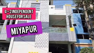 INDEPENDENT HOUSE FOR SALE  MIYAPUR  HYDERABAD  8790999296  SUBSCRIBE [upl. by Arac]