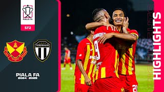 Selangor FC 41 Terengganu FC  Highlights  Piala FA 202425  SF2 [upl. by Notnef251]