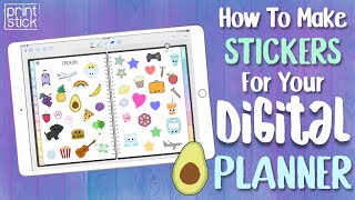 How to Make Stickers for Your Digital Planner for FREE on your iPad [upl. by Emile]