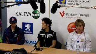 Finlandia Trophy 2009 Men FS press conference [upl. by Hitoshi]