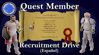 OSRS Recruitment Drive Quest 2021 Español [upl. by Napas]