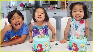 Ryan Emma and Kate Celebrate 3rd Happy birthday with Indoor Playground [upl. by Giralda]