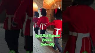 The changing of the guard at the Citadelle Quebec City  Royal 22nd Regiment [upl. by Ecyal]