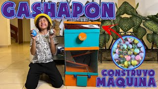 Construyo MAQUINA GASHAPON con Cajas de CARTON [upl. by Chard]