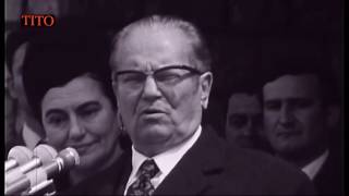 Josip Broz Tito poruka  UJEDINJUJ i neka NAROD vlada [upl. by Nemra722]