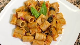 Pasta con Sugo di Melanzane  Ricetta Vegan [upl. by Ytima]