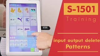 Smartstitch Embroidery Machine S1501 Control Panel Input and Output Designs [upl. by Kailey333]