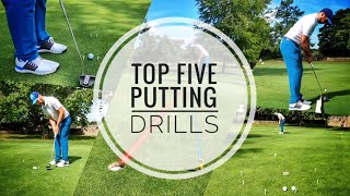 TOP FIVE GOLF PUTTING DRILLS [upl. by Grantham]