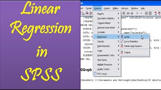 Linear Regression in SPSS  Regression Analysis Using SPSS  Regression in SPSS with assumptions [upl. by Tterag260]