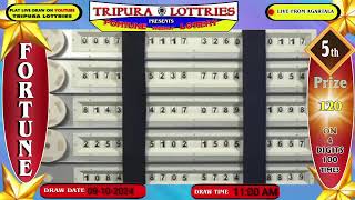 Tripura Fortune Lottery Live Morning draw On 09102024 At 1100 AM Live From Agartala [upl. by Ahsirk]