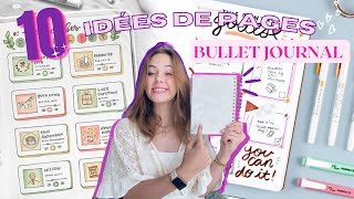 10 IDÉES DE PAGES à ajouter à son BULLET JOURNAL 2023 [upl. by Joline]