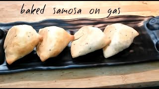 Baked samosa on gas [upl. by Griffin]