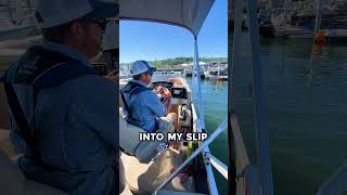 Easy Guide for Docking a Pontoon Boat Docking Tips with Bridge Marina PART 1 of 2 shorts docking [upl. by Ermina]