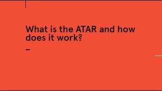 How is the ATAR calculated [upl. by Eirol]