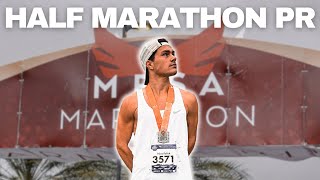 RUNNING MY FASTEST HALF MARATHON EVER  Race Recap [upl. by Neil265]