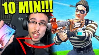 AMICO MI CHIAMA MENTRE GIOCO A FORTNITE HO SOLO 10 MINUTI [upl. by Arytahs]