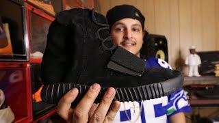 Yeezy Boost 750 quotTriple Blackquot  Review amp On Feet Look  MUST WATCH [upl. by Plossl871]