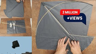 Step By Step Kite making  Teddi Pan Adda Pona Banane ka tarika  Kite Flying Test  GolgappaY Kites [upl. by Schreibe]