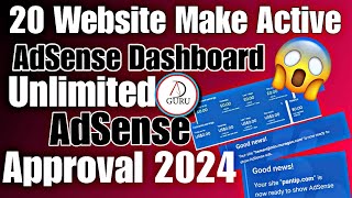 How To Create Multiple AdSense Approvals In 5 Min  20 Websites Make Unlimited Active Dashboard [upl. by Amisoc91]