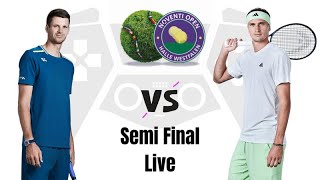 Hubert Hurkacz vs Alexander Zverev Live  Halle Open 2024 Semi Final [upl. by Petulia]